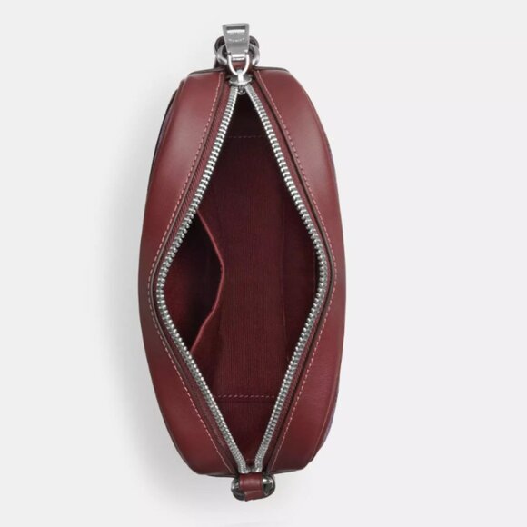 COACH Mini Camera Bag With Plaid Print - Picture 6 of 15